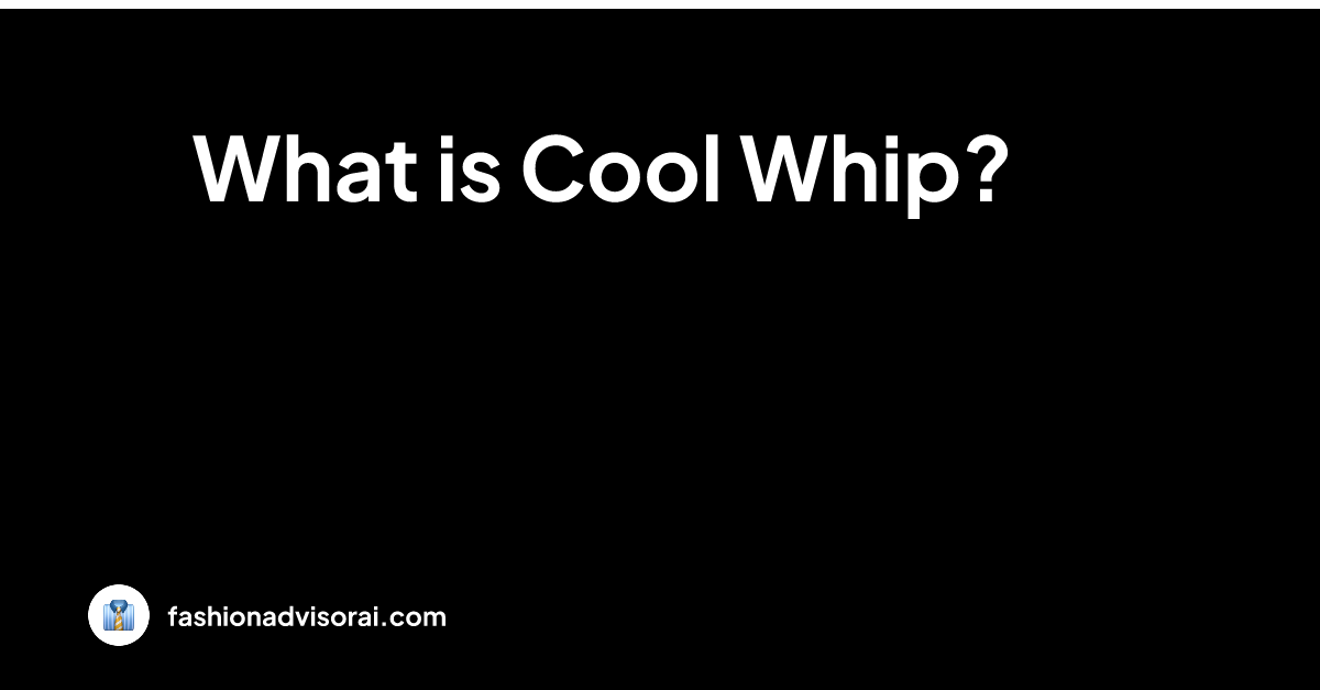 What is Cool Whip?